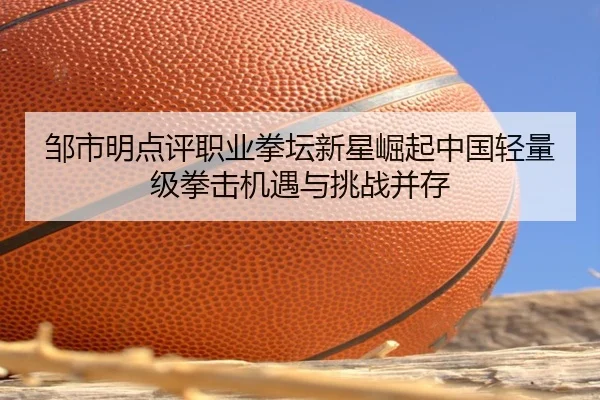 邹市明点评职业拳坛新星崛起中国轻量级拳击机遇与挑战并存